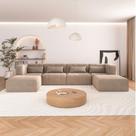 Sofá Modular 4 Lugares e 2 puff EasyBox CabeCasa MadeiraOriginals