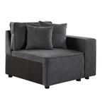 Sofá modular Accent Chair Yardlio Silvester Grey 71x84x74cm