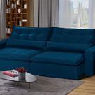 Sofá Modular Bahia 4 Lugares 230 cm com Molas Retrátil e Reclinável