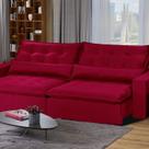 Sofá Modular Bahia 4 Lugares 230 cm com Molas Retrátil e Reclinável