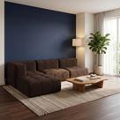 Sofá Modular Boucle Plus - 3 Lugares - 1 Canto com Apoio de Pé