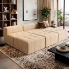 Sofá Modular Confort Com Puff Bom Pastor