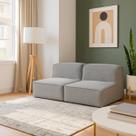 Sofá Modular Flow 2 Lugares Inflow Bouclé Cinza Linho Vem Na Caixa Compacto Sala Apartamento Moderna Sofá Modular Flow 2 Lugares Inflow Bouclé Cinza Linho Vem Na Caixa Compacto Sala Apartamento Moderna