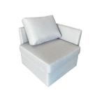 Sofá Modular Montável Linho Bouclé na Caixa Módulo 4