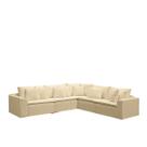 Sofá Modular Rivieira Linho Bege Conce - Meu Estofado