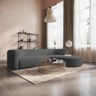 Sofá Modular Sala de Estar Decoração Luxo 265cm Lado Esquerdo Suede Celinne Luxuoso Yescasa