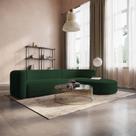 Sofá Modular Sala de Estar Decoração Luxo 265cm Lado Esquerdo Suede Celinne Luxuoso Yescasa