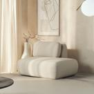 Sofá Modular Sumiê 80cm Direito Orla CabeCasa MadeiraOriginals Bege Espuma Do Mar
