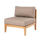 Sofá Módulo Com Encosto Cannes Cor Fendi Base Mel - 72482
