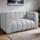 Sofa Mona 2 Lugares Decorativo Moderno Sala de Estar Premium Cinza Sofa Mona 2 Lugares Decorativo Moderno Sala de Estar Premium Cinza