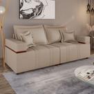 Sofá na Caixa 4 Lugares 200 cm Linho