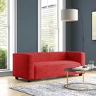 Sofá Namoradeira Amsterdam 1,40m Suede Vermelho - Inova Decorações Sofá Namoradeira Amsterdam 1,40m Suede Vermelho - Inova Decorações