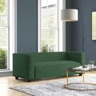 Sofá Namoradeira Amsterdam 1,40m Veludo Verde - Inova Decorações Sofá Namoradeira Amsterdam 1,40m Veludo Verde - Inova Decorações