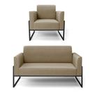 Sofá Namoradeira Com Poltrona Base Industrial Alta Preto Marisa Suede D03 - D'rossi Cor Marrom Rato Sofá Namoradeira Com Poltrona Base Industrial Alta Preto Marisa Suede D03 - D'rossi Cor Marrom Rato