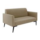 Sofá Namoradeira Pés Villach Marisa Suede D03 - D'rossi Cor Marrom Rato Sofá Namoradeira Pés Villach Marisa Suede D03 - D'rossi Cor Marrom Rato