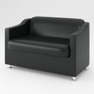 Sofá Namoradeira Tilla Confortável material sintético Balaqui Decor