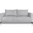 Sofa Nori 2 Lugares Pes De Ferro 180cm Linho Boucle 3302 Ezz