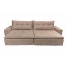 Sofá Oklahoma 2,22 metros Retrátil e Reclinavel Com Molas e Pillow no Assento Suede Castor - Sofá na Web