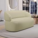 Sofá Orgânico 03 Lugares Living Glee 170cm Linho Bege - Abmaza