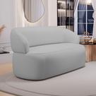 Sofá Orgânico 03 Lugares Living Glee 170cm Linho Cinza - Abmaza
