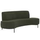 Sofá Orgânico 2 Lugares 150cm Argos Pés Titânio Linho Verde Musgo - Nexta Casa Sofá Orgânico 2 Lugares 150cm Argos Pés Titânio Linho Verde Musgo - Nexta Casa