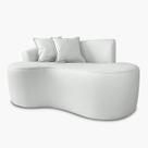 Sofá Orgânico 2 Lugares Curvo Feijão Design Elegante material sintético Premium Sofá Orgânico 2 Lugares Curvo Feijão Design Elegante material sintético Premium