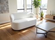 Sofá Orgânico 3 Lugares 160cm Boucle Off White