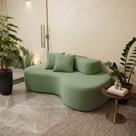 Sofá Orgânico a Vácuo Curvo 3 Lugares Vai Na Caixa Boucle - Montanari s Decor