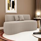 Sofá Orgânico Curvo Living Manhattan 150cm 02 Lugares Bouclê - Desk Design