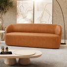 Sofá Orgânico Living Leez 170cm 02 Lugares material sintético Caramelo - Abmaza