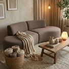 Sofá Orgânico Módulo Curvo Savana Boucle Cappuccino - Montanari s Decor
