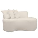 Sofá Orgânico Pequeno 2 lugares living 145 Cm Sala Recepção Clinica Consultório Bouclé - Sofá Orgânico Pequeno 2 lugares living 145 Cm Sala Recepção Clinica Consultório Bouclé -
