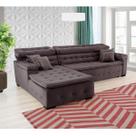 Sofá Orlando 2.40x1.90m com Chaise, Retrátil e Reclinável