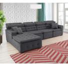 Sofá Orlando 3.45x1.70m com Chaise, Retrátil e Reclinável
