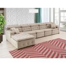 Sofá Orlando 4.20x1.50m com Chaise, Retrátil e Reclinável