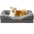 Sofá ortopédico de espuma viscoelástica EHEYCIGA para cães 36x27x18cm cinza