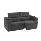 Sofá Otto Kappesberg 2,3m Bouclé Chumbo