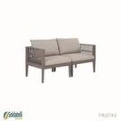 Sofá Outdoor Maui PP - 2 Lugares Cinza e Nude - Fratini