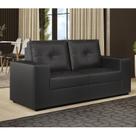 Sofá para Sala de Estar 02 Lugares 155cm San Diego Preto Sofá para Sala de Estar 02 Lugares 155cm San Diego Preto