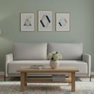 Sofá para Sala de Estar Living Clássico 166cm Pés de Ferro Londres