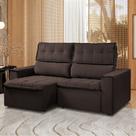 Sofá Para Sala Reclinavel Estofado Cancún 200cm Veludo Sofá Para Sala Reclinavel Estofado Cancún 200cm Veludo