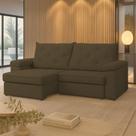 Sofá Para Sala Reclinável Estofado Miami 210cm Linho