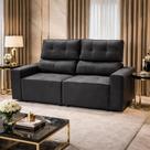 Sofá Para Sala Reclinavel Estofado Price 180cm Veludo
