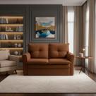 Sofá pequeno 02 Lugares 150cm Mobi Suede Herrero
