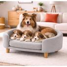 Sofá Pet Estofado Luxo para Gatos e Cães Pequenos com Almofada Removivel Confortável Várias Cores Sofá Pet Estofado Luxo para Gatos e Cães Pequenos com Almofada Removivel Confortável Várias Cores