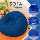 Sofá Poltrona Puff Inflável Sala Jardim Ate 100Kg Impermeável Bomba Inclusa