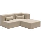 Sofá Puff Canto in Box Modular 3 em 1 Boucle - Smart Pack