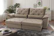Sofá Reclinável 3 Lugares 230cm Dakota Marrom Platinum Tabaco
