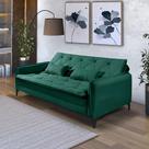 Sofá Reclinável Cama Yara Suede 3 Lugares Confortável Casa Imperial