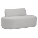 Sofá Reto 02 Lugares 150cm Mônaco Bouclé Cinza Claro - Nexta Casa Sofá Reto 02 Lugares 150cm Mônaco Bouclé Cinza Claro - Nexta Casa